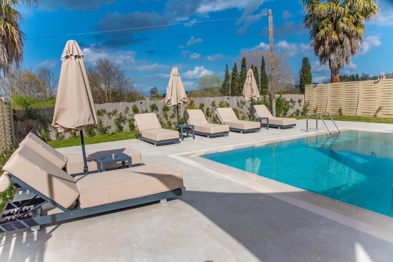 My Corfu Luxury Villa With Private Pool シダリオン エクステリア 写真