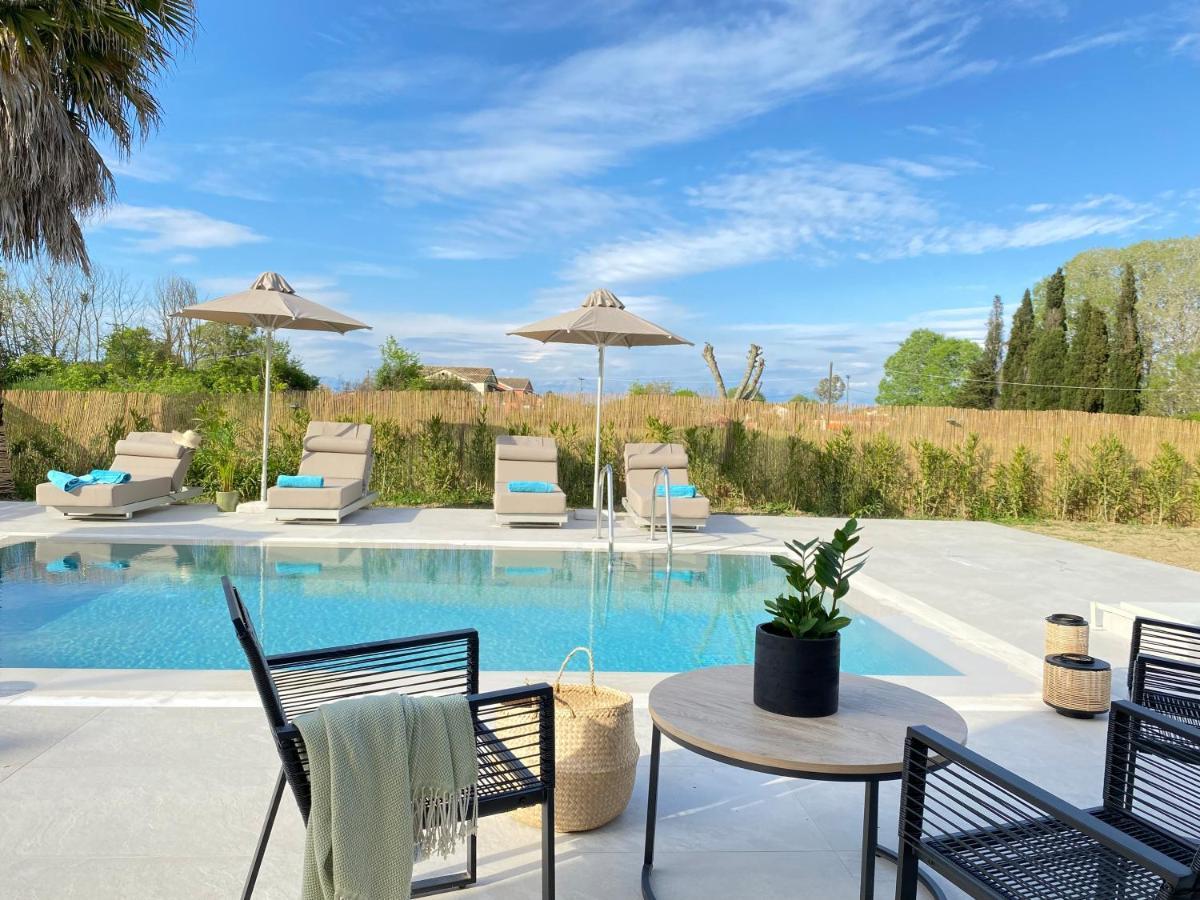 My Corfu Luxury Villa With Private Pool シダリオン エクステリア 写真