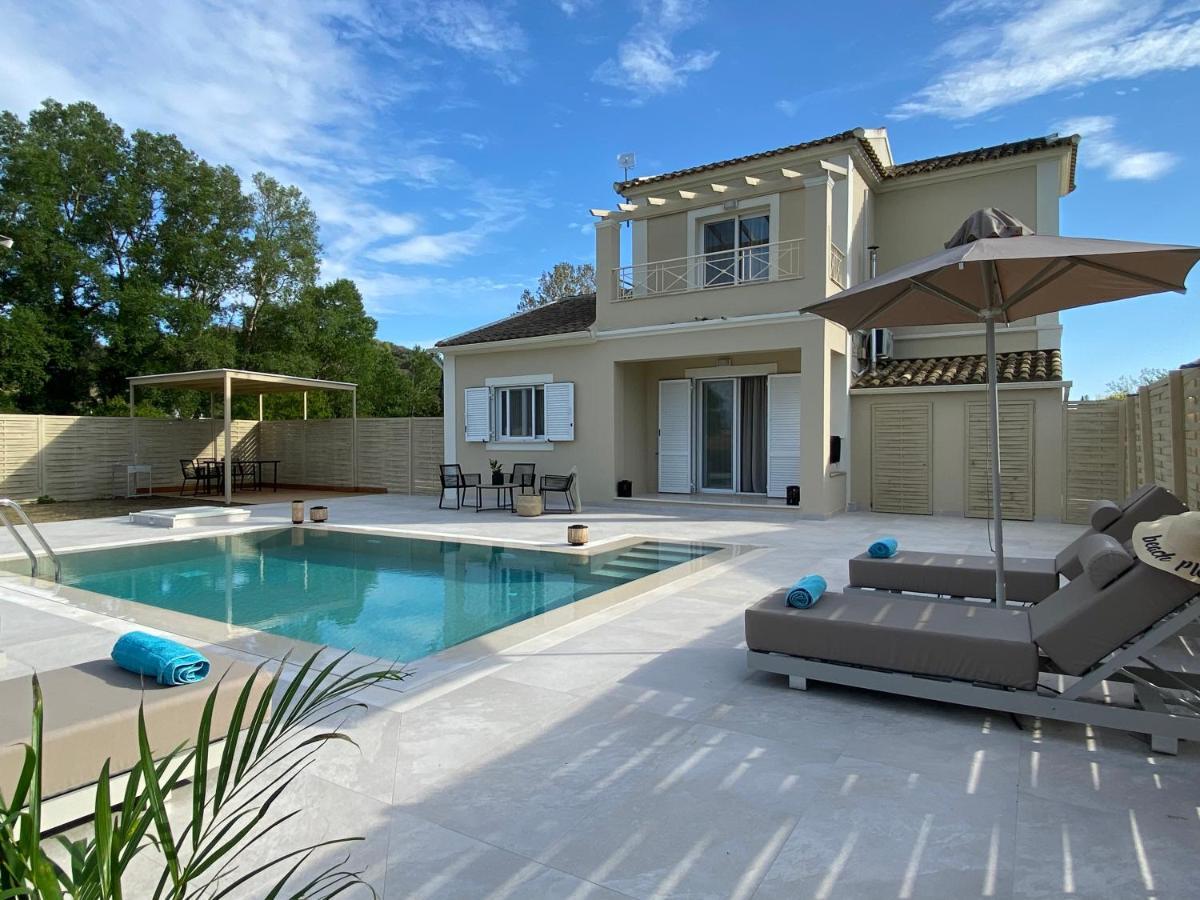 My Corfu Luxury Villa With Private Pool シダリオン エクステリア 写真