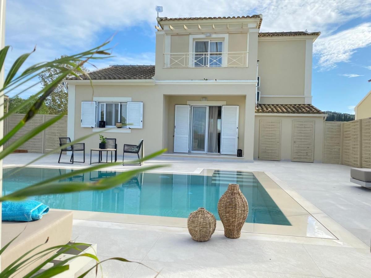 My Corfu Luxury Villa With Private Pool シダリオン エクステリア 写真