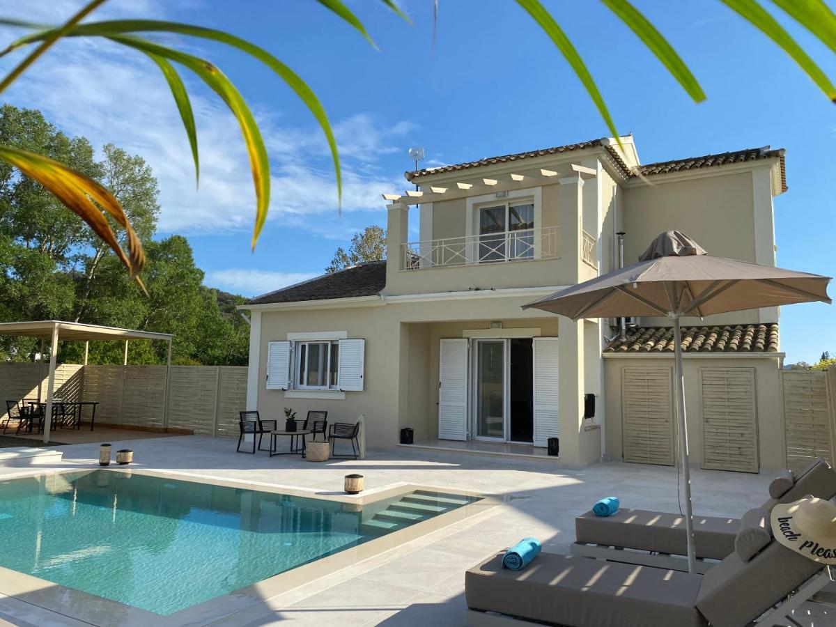 My Corfu Luxury Villa With Private Pool シダリオン エクステリア 写真