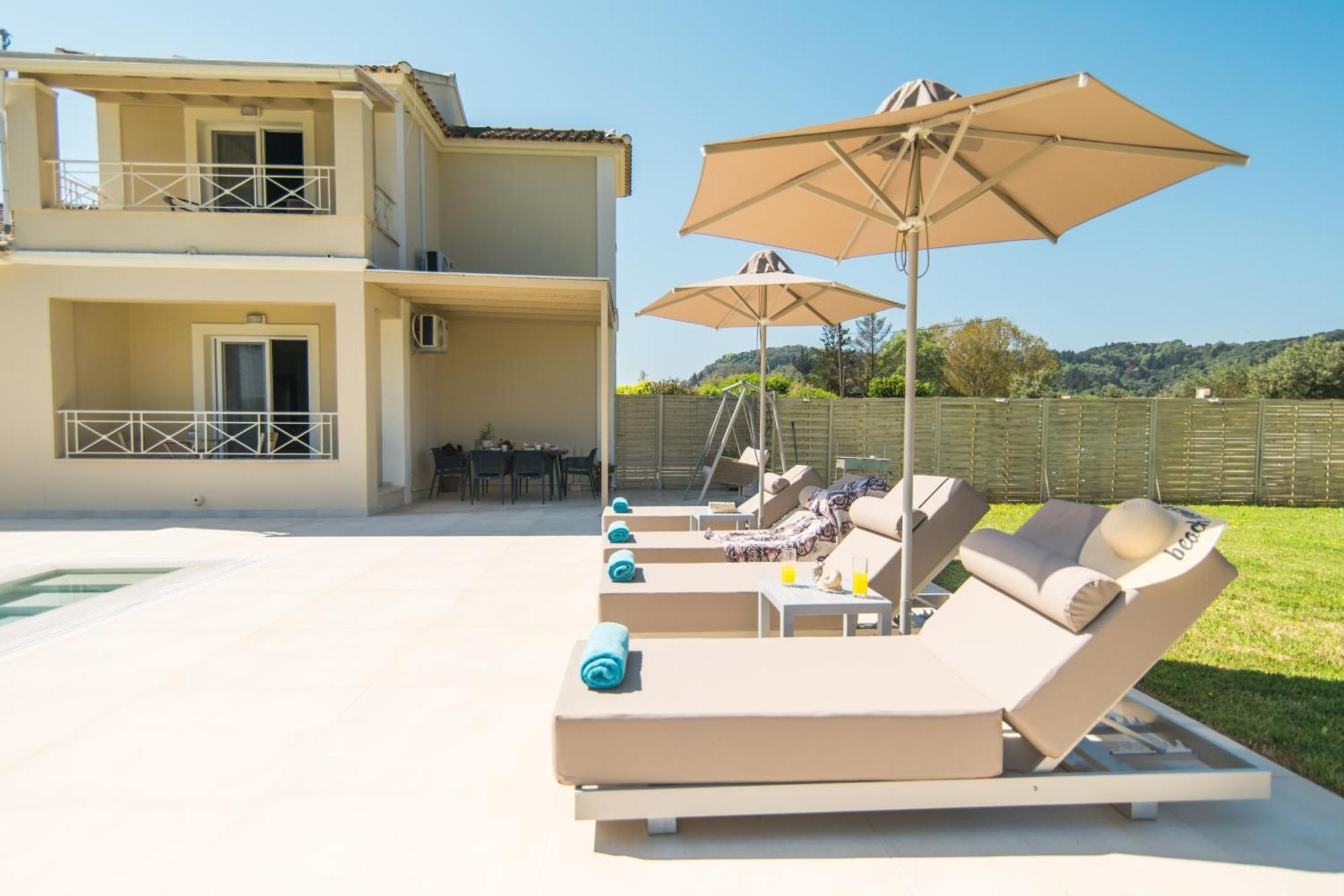 My Corfu Luxury Villa With Private Pool シダリオン エクステリア 写真