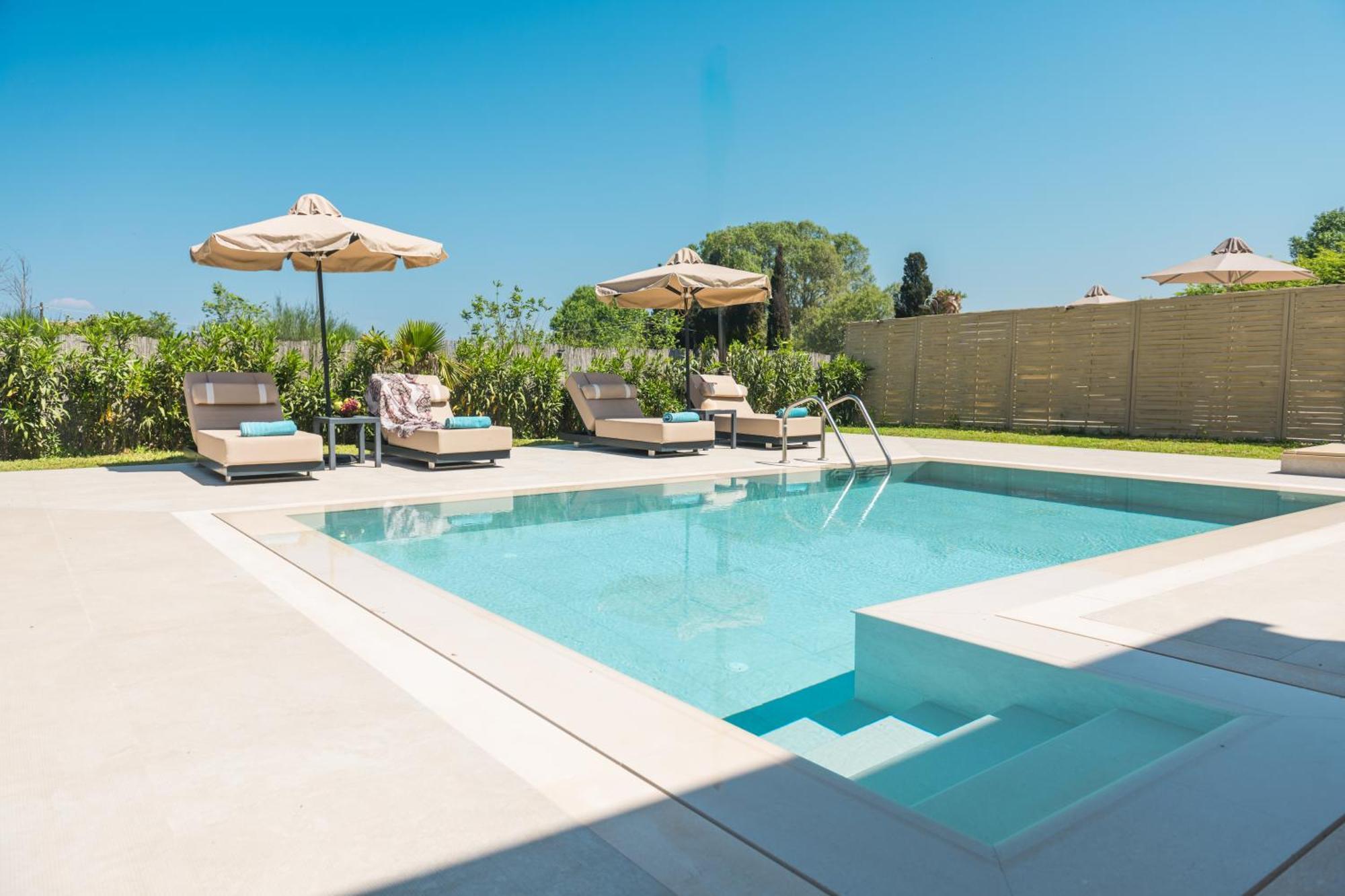 My Corfu Luxury Villa With Private Pool シダリオン エクステリア 写真