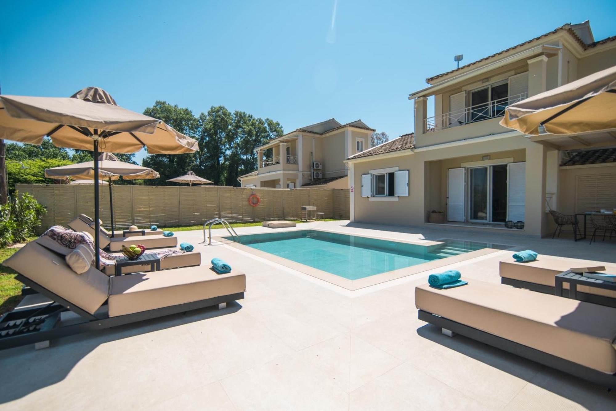My Corfu Luxury Villa With Private Pool シダリオン エクステリア 写真