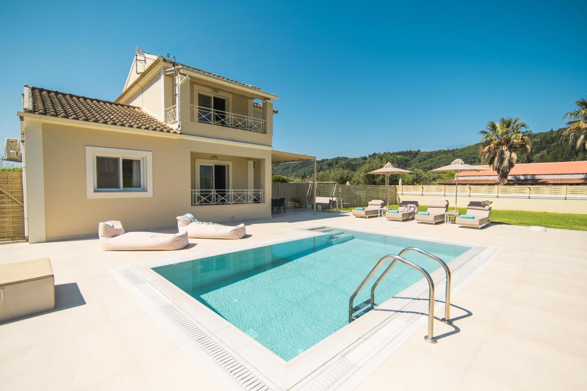 My Corfu Luxury Villa With Private Pool シダリオン エクステリア 写真
