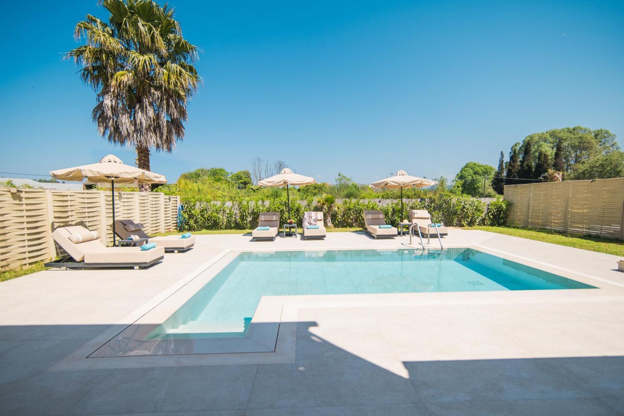 My Corfu Luxury Villa With Private Pool シダリオン エクステリア 写真