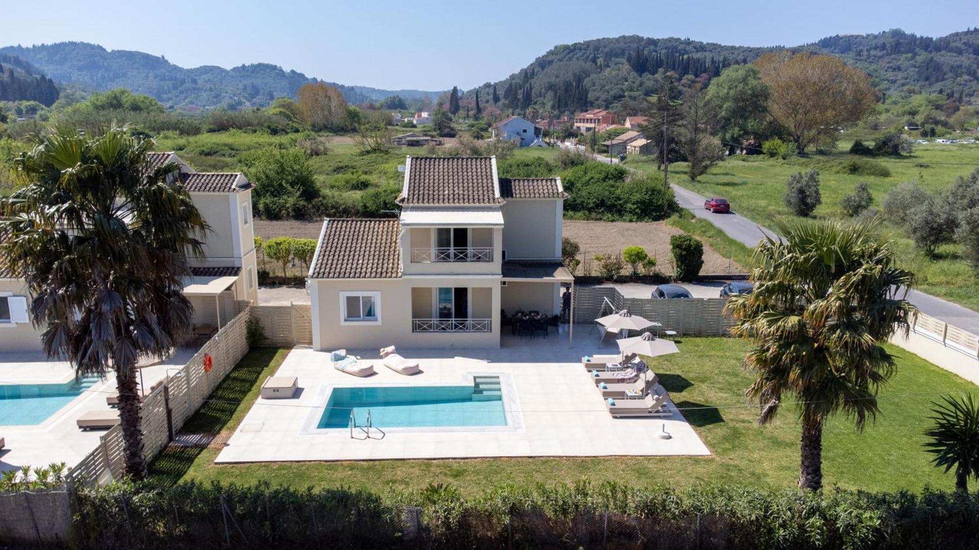 My Corfu Luxury Villa With Private Pool シダリオン エクステリア 写真