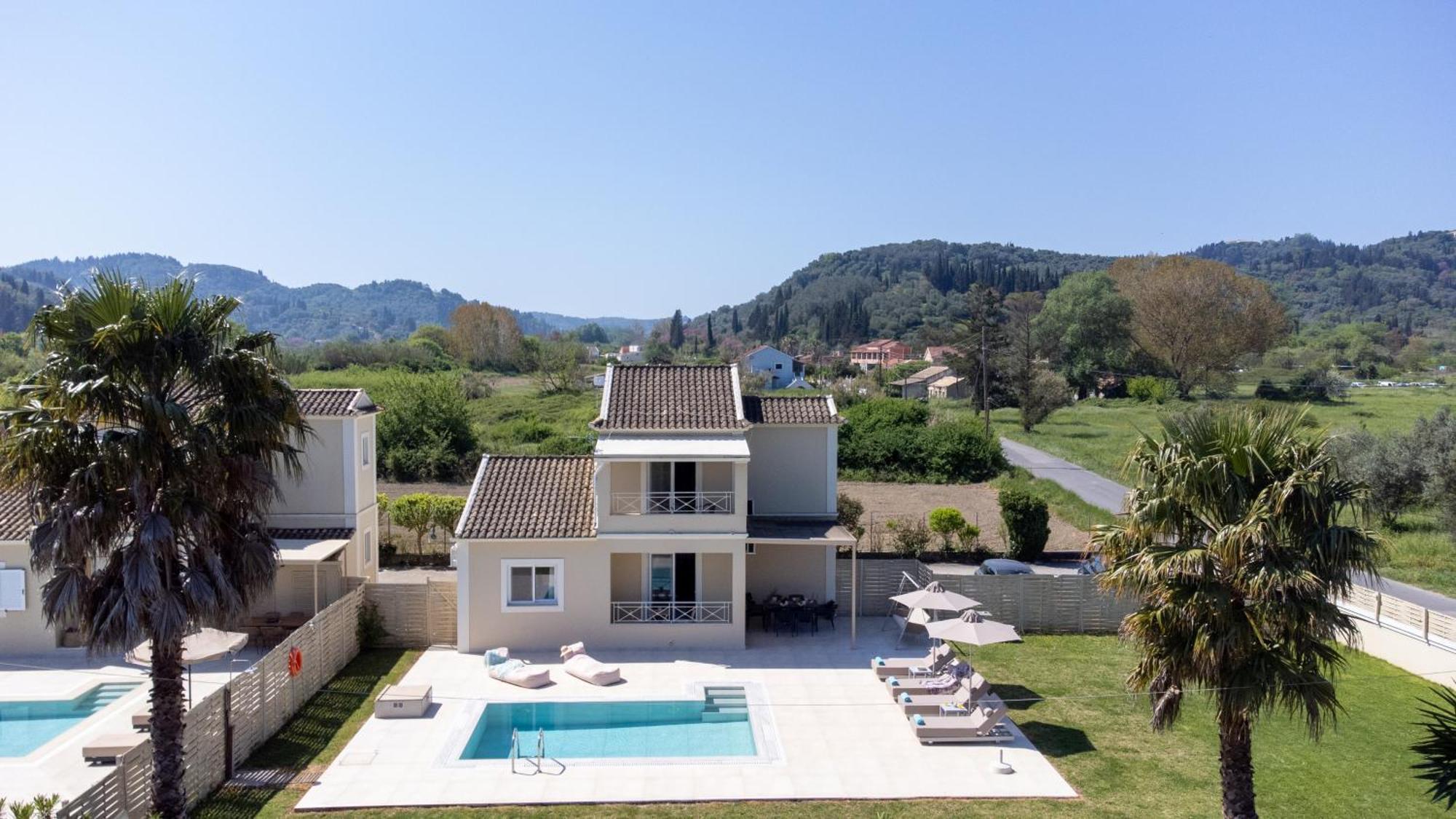 My Corfu Luxury Villa With Private Pool シダリオン エクステリア 写真