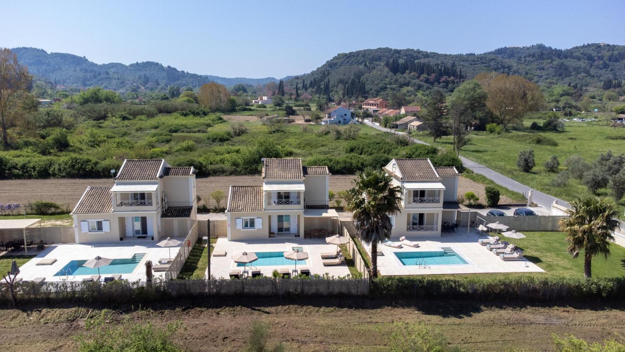My Corfu Luxury Villa With Private Pool シダリオン エクステリア 写真